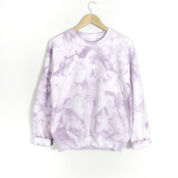 Tops - Tie Dyed Sweatshirt Lavender Purple Top S-5X